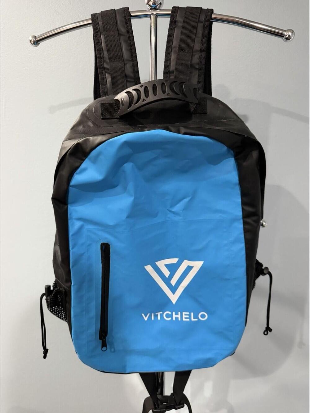 Vitchelo 23L Waterproof Dry Bag Backpack Blue Kayak Hiking Travel *